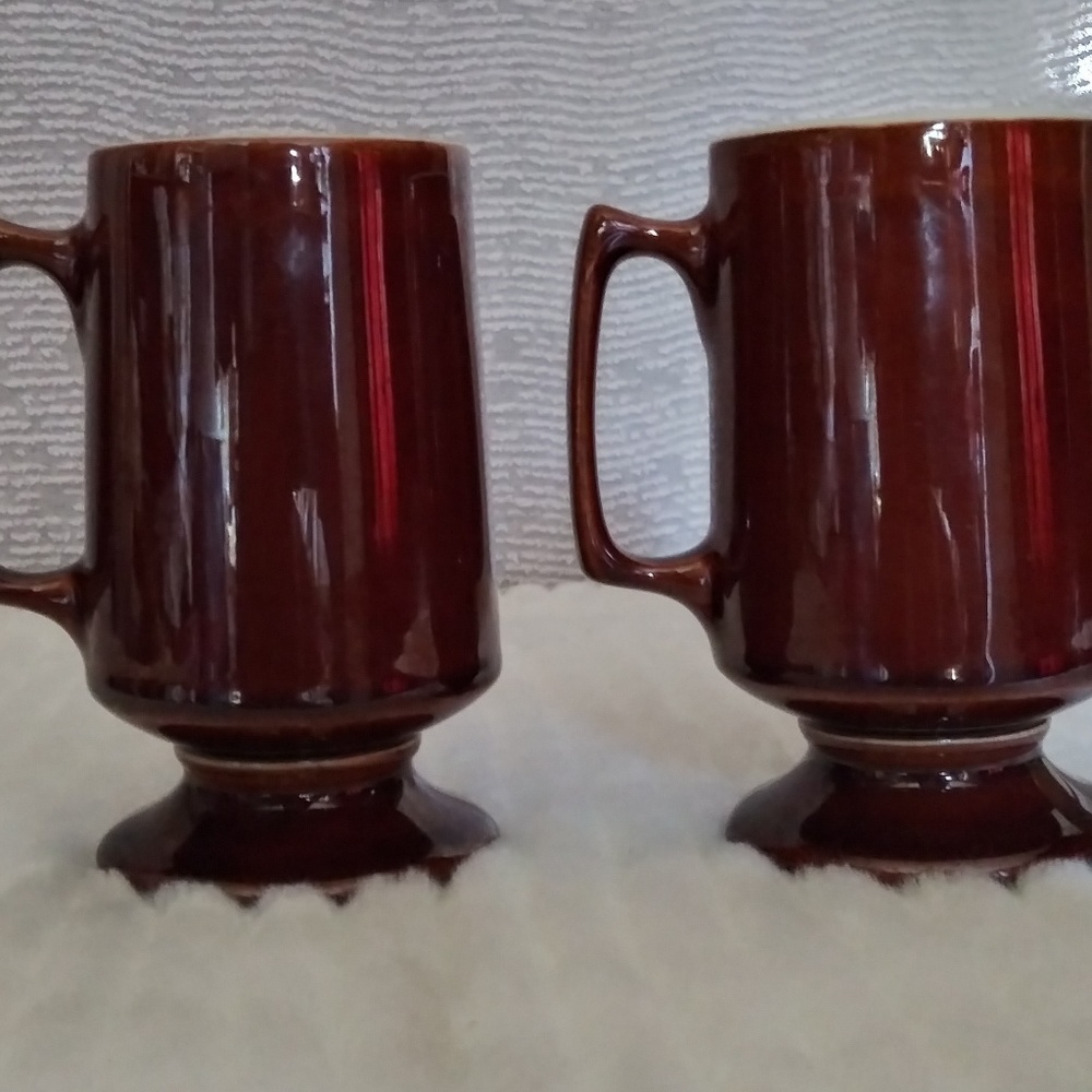 Vintage Hall Pottery Irish Coffee Mugs